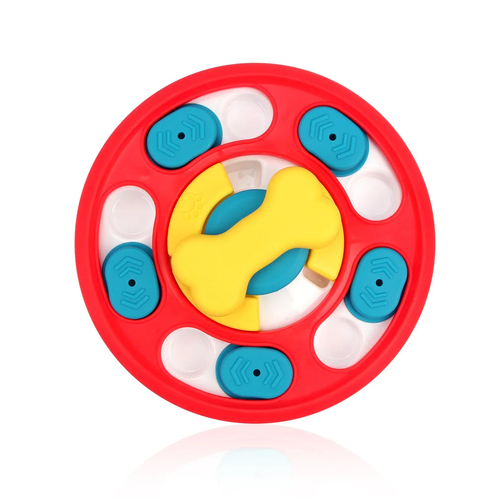 Pet Toy Rotating Feeding Slow Food Bowl Dog Turntable Chewy Training