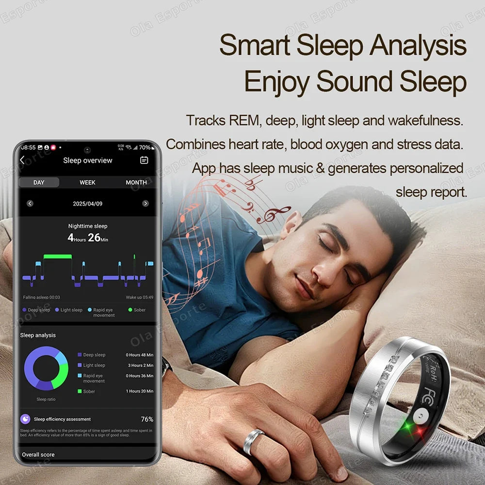 Women's Smart Ring – Heart Rate, Sleep & Fitness Tracker