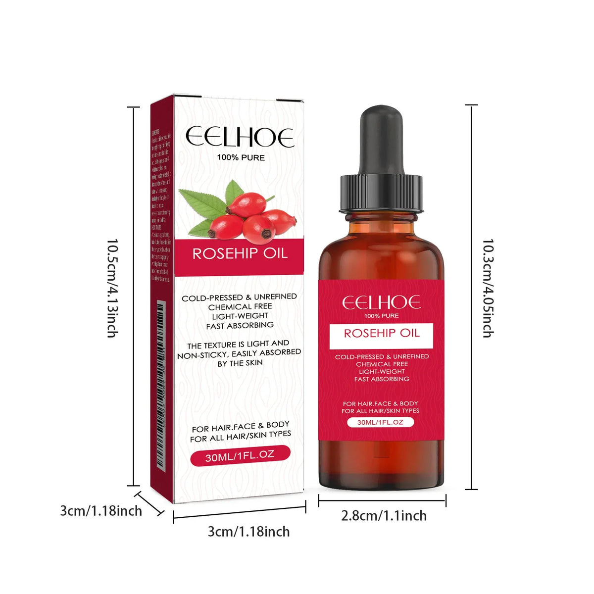 EELHOE Rosehip Facial Oil – Firming, Anti-Aging & Brightening