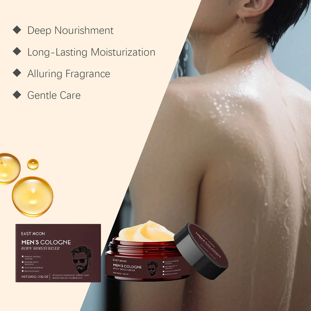 Men's Collagen Body Moisturizer – Woody Scent, Non-Greasy Lotion