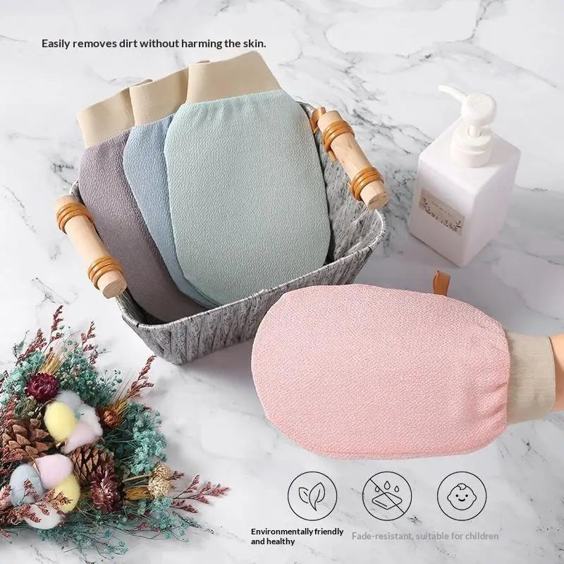 Exfoliating Bath Gloves – Microfiber Scrub Gloves 4 Pack