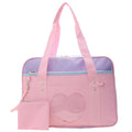 Anime JK Style Tote Bag – Cute Floral Sweetheart School Bag