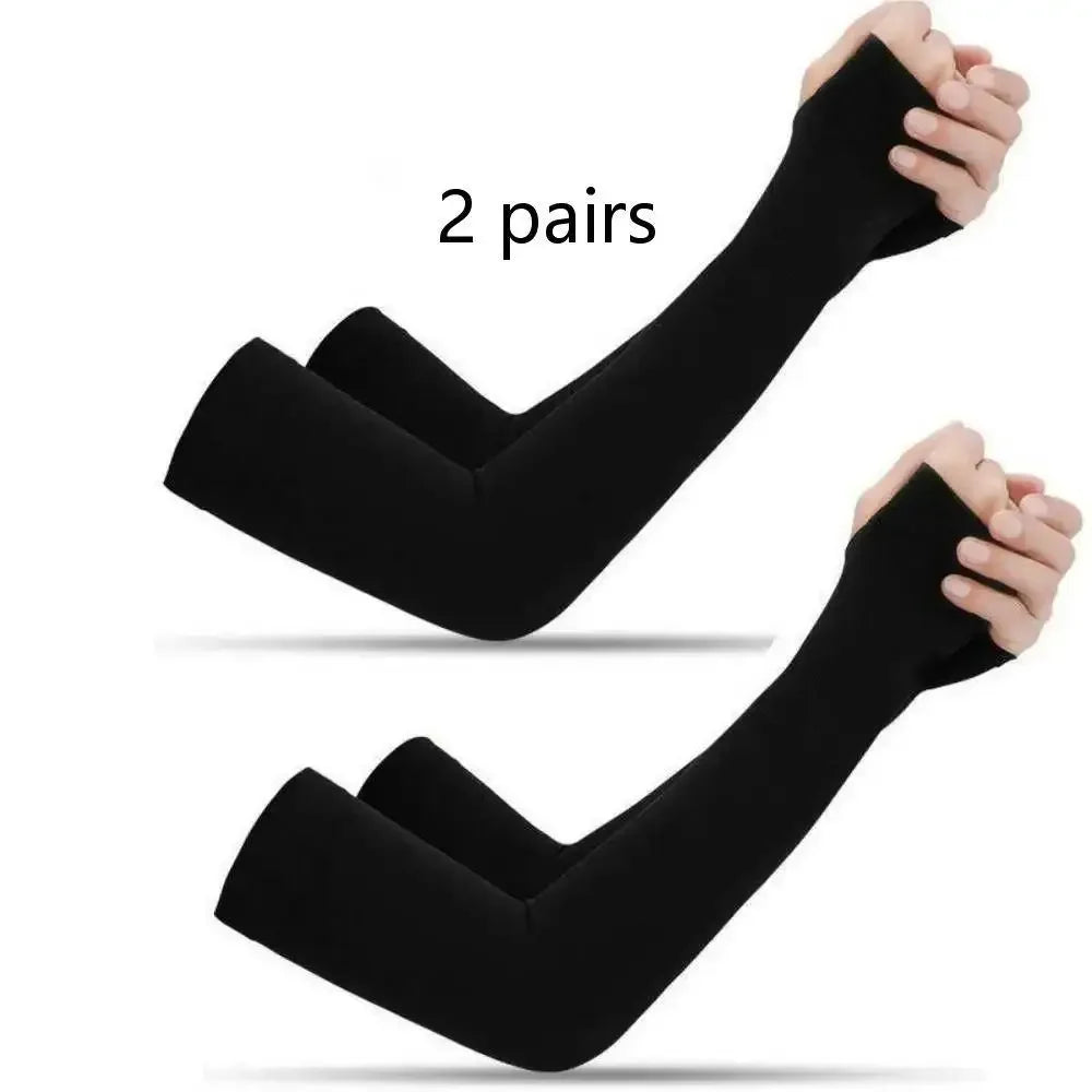 UV Arm Sleeves for Cycling & Driving – 2 Pairs | Sun Cover