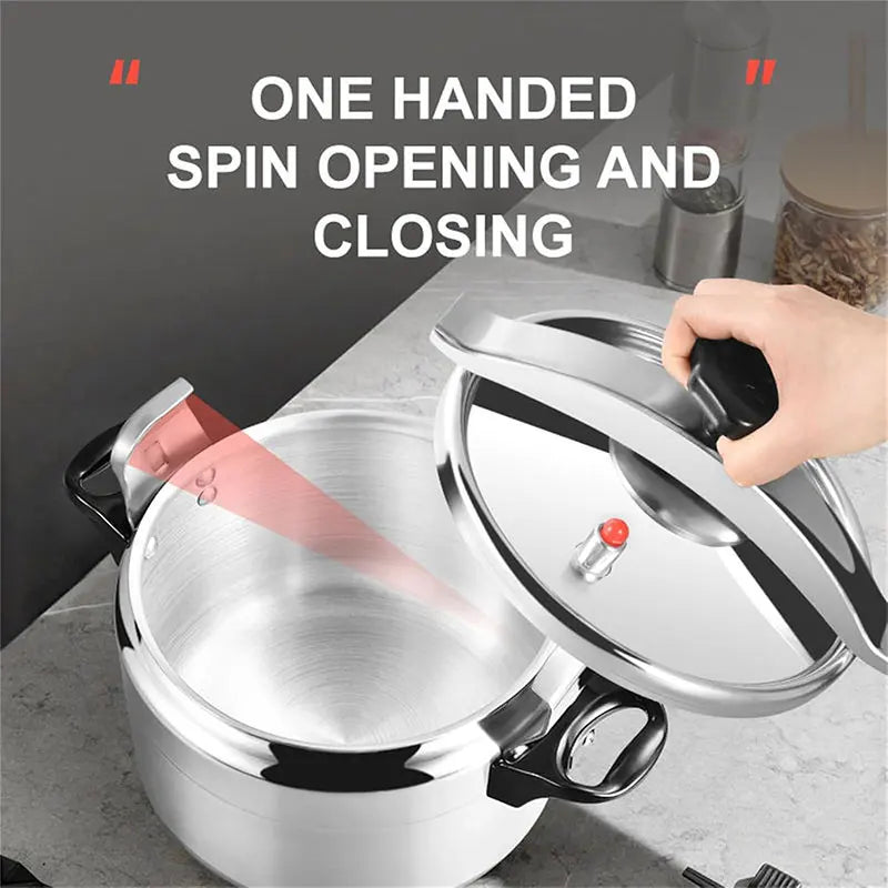 Aluminum Pressure Cooker 3L–5L | Gas Stovetop Canner