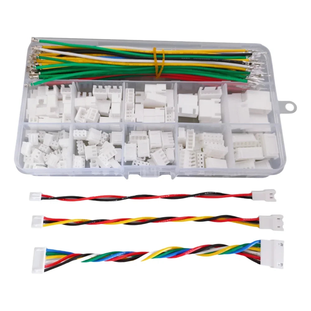 JST XH Pitch Male Female Extension Cable 22AWG Pre-crimped Silicone 2