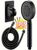 3-Piece Handheld Shower Head Set – 5 Spray Modes | YANKE