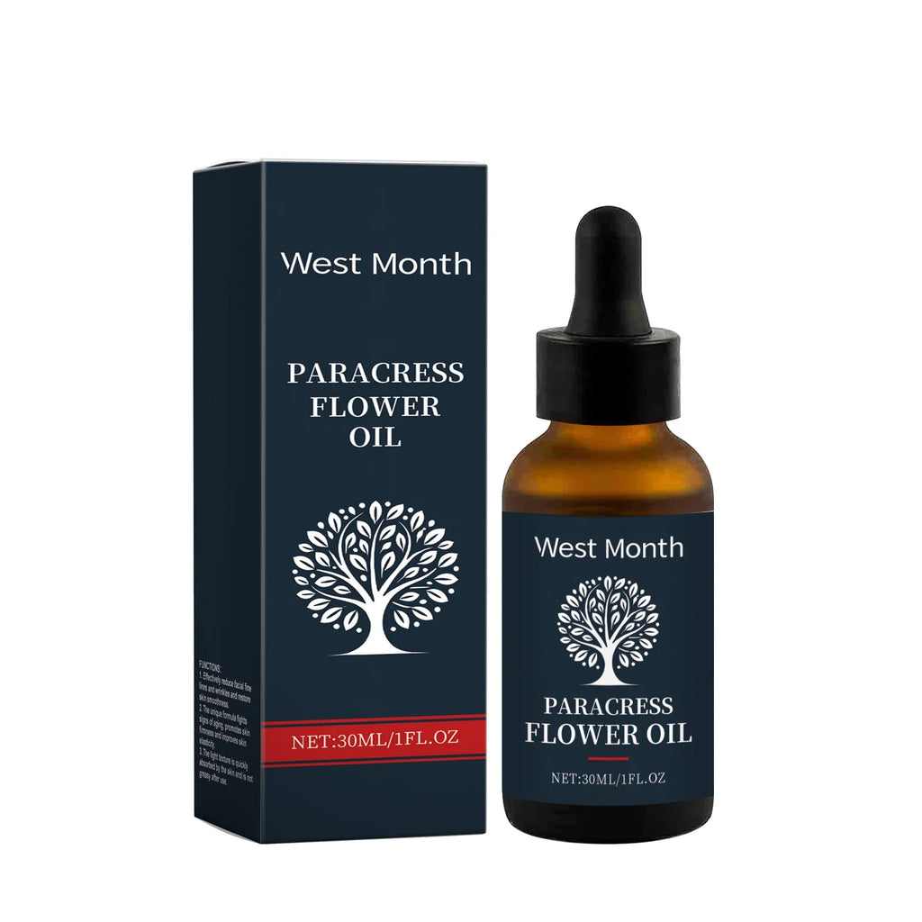 WEST MONTH Paracress Flower Essence Oil | Anti-Aging Face Serum