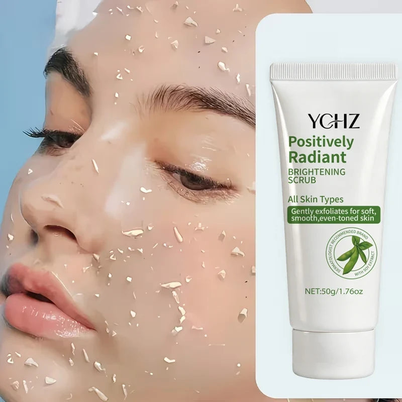 Radiant Skin Cleansing Scrub Gel – Soybean Extract, Oil-Free