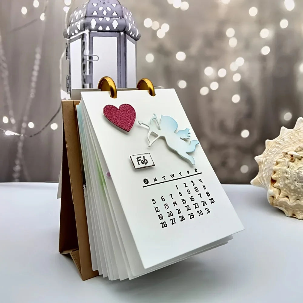 Clear Calendar Stamp – Reusable Transparent Stamp for Cards