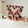 Mini Female Cosmetic Bag Portable Red Soft Small Sanitary Napkin