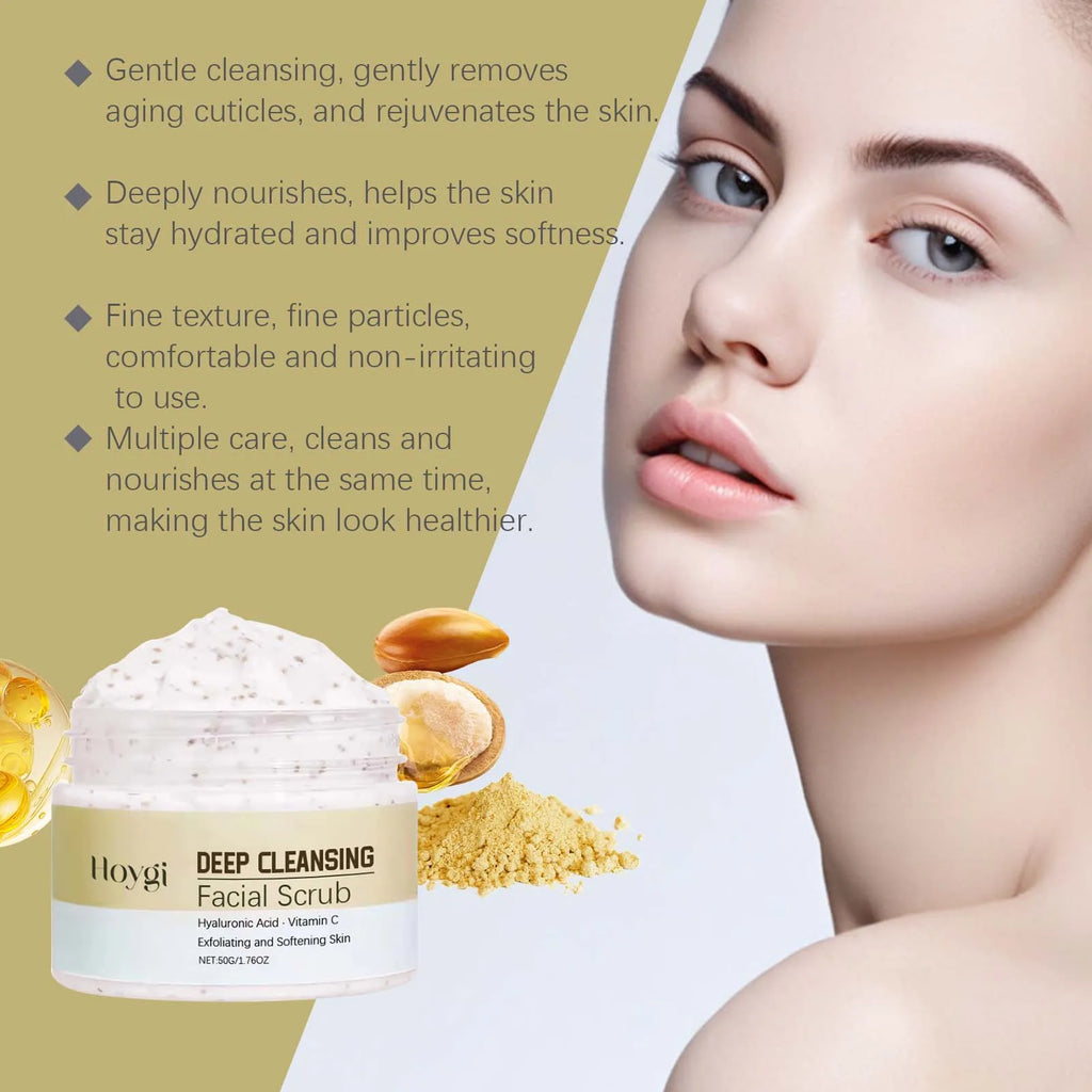 Hoygi Deep Cleansing Facial Scrub – Pore Refining Exfoliator