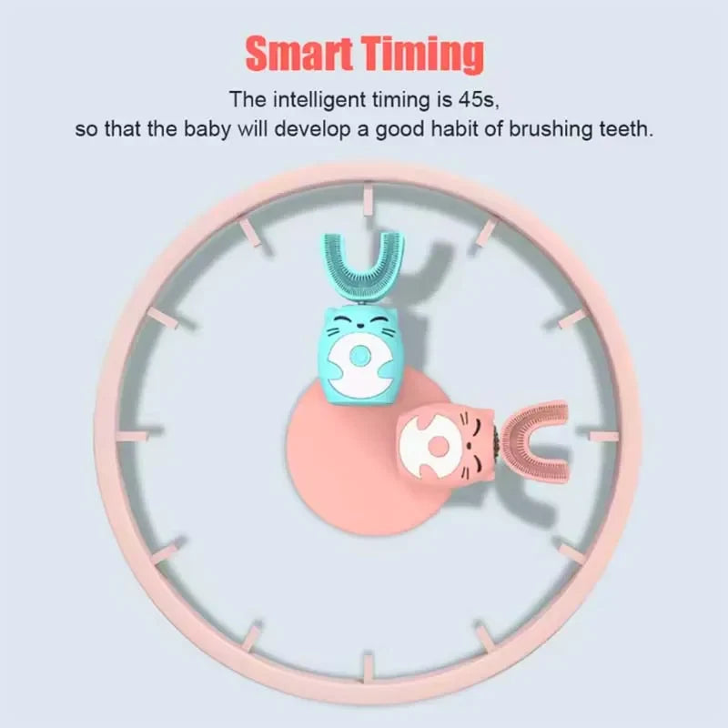 Kids U-Shaped 360° Silicone Electric Toothbrush Head Replacement