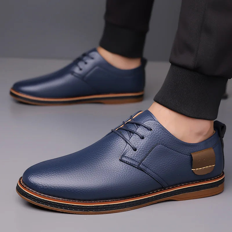 Men's Brogue Oxford Lace-Up Dress Shoes – Plus Size Loafers