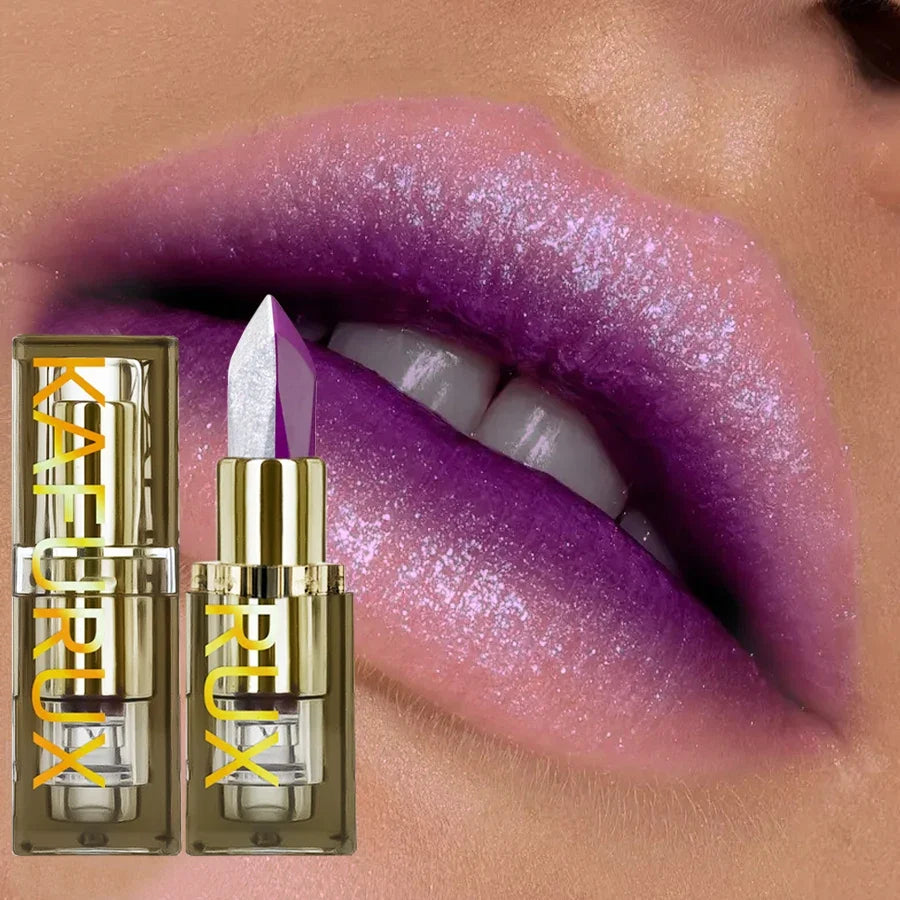 KAFURUX Glitter Two-Tone Gradient Lipstick | Matte Shimmer