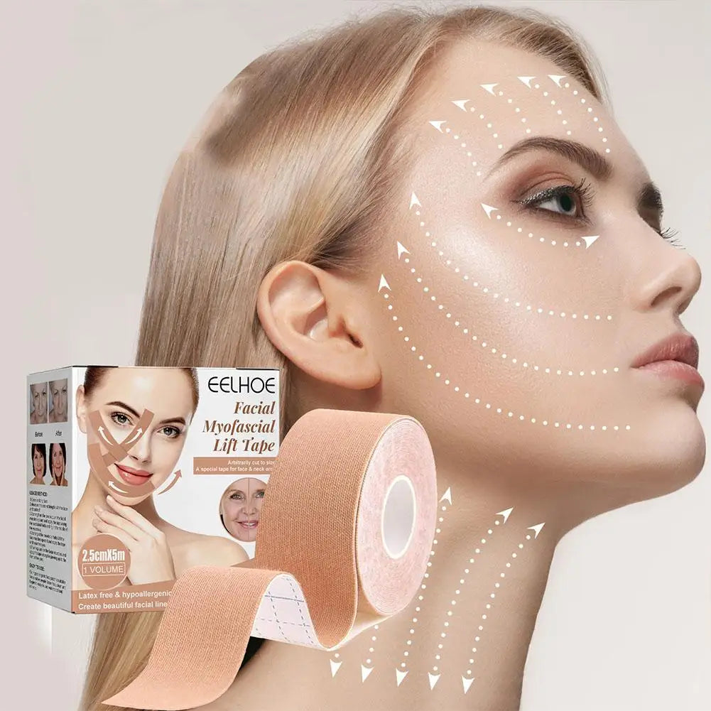 2-Roll Myofascial Face Lift Tape – Firm & Tighten Skin