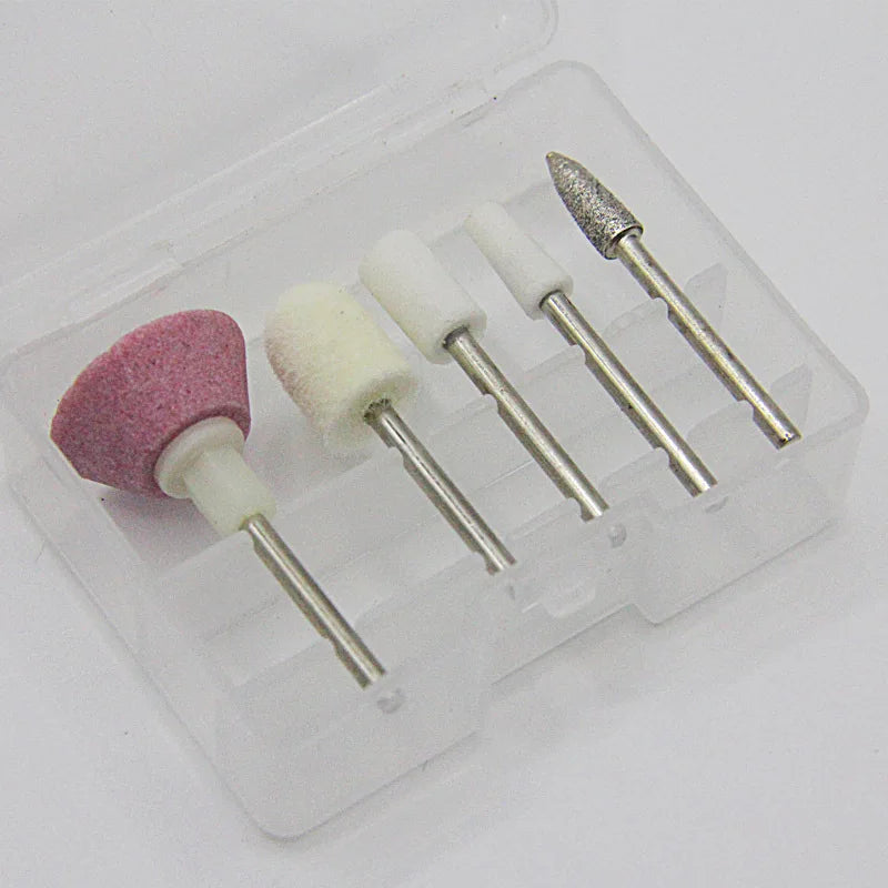 5-Piece Nail Polishing Grinding Heads Set | Nail Drill Bits