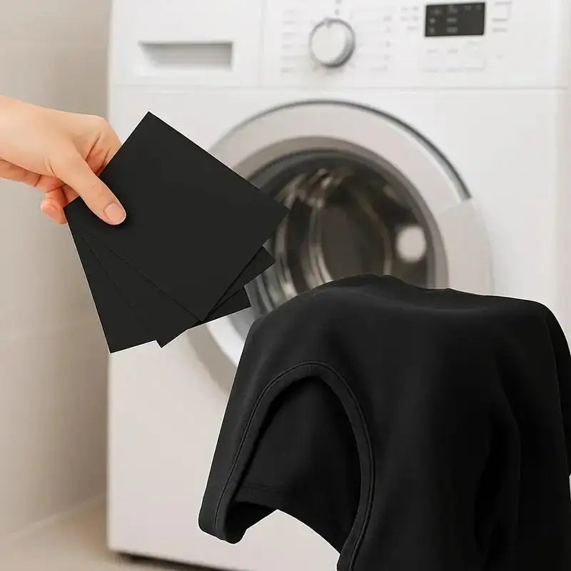 Black Color Enhancer Laundry Sheets – Anti-Fade, 5–30 Pack