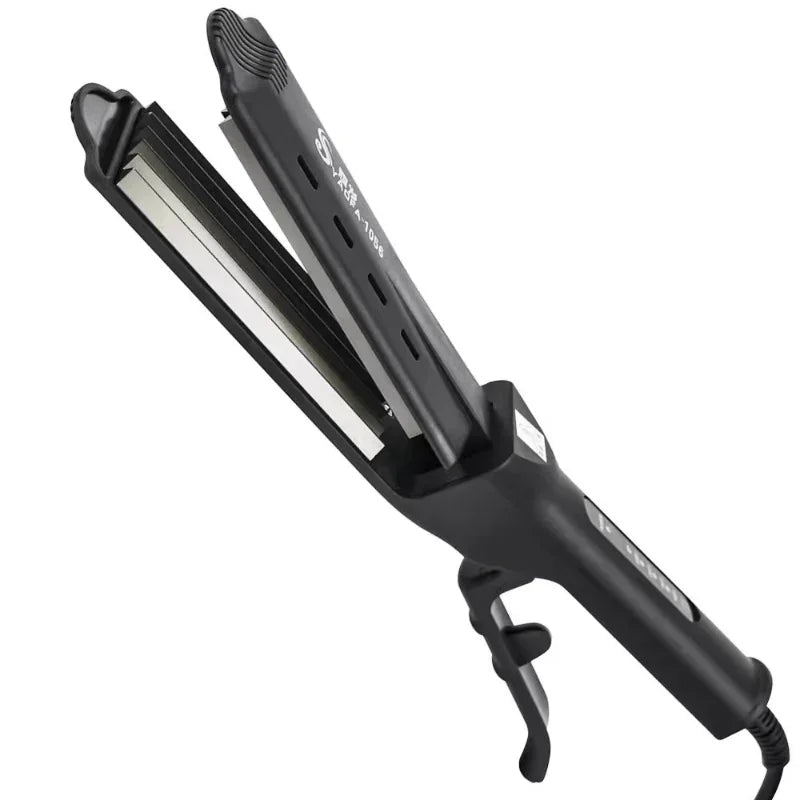Ceramic Tourmaline 2-in-1 Hair Straightener & Curler | 4-Temp