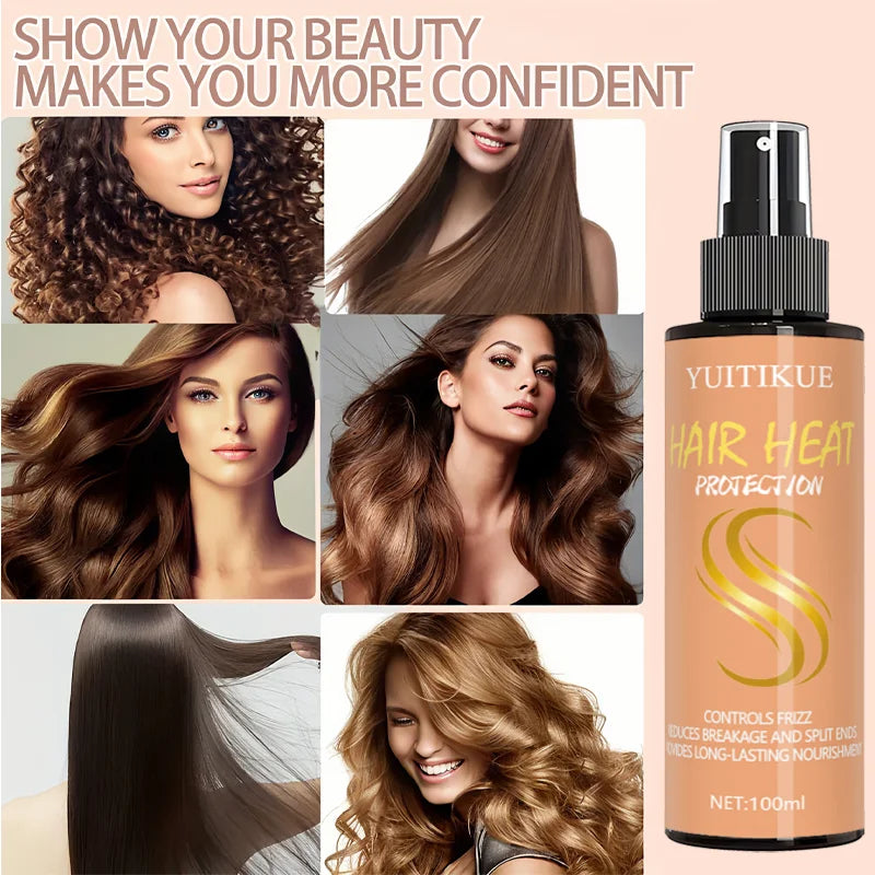 YUITIKUE Silk Care Heat Protection Spray for All Hair Types