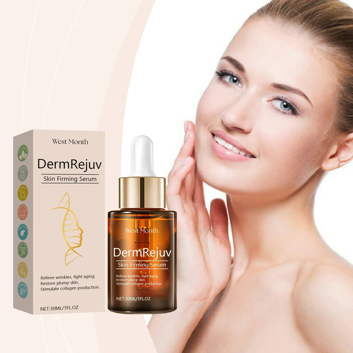 West Month Skin Firming Facial Serum | Hydrating & Brightening