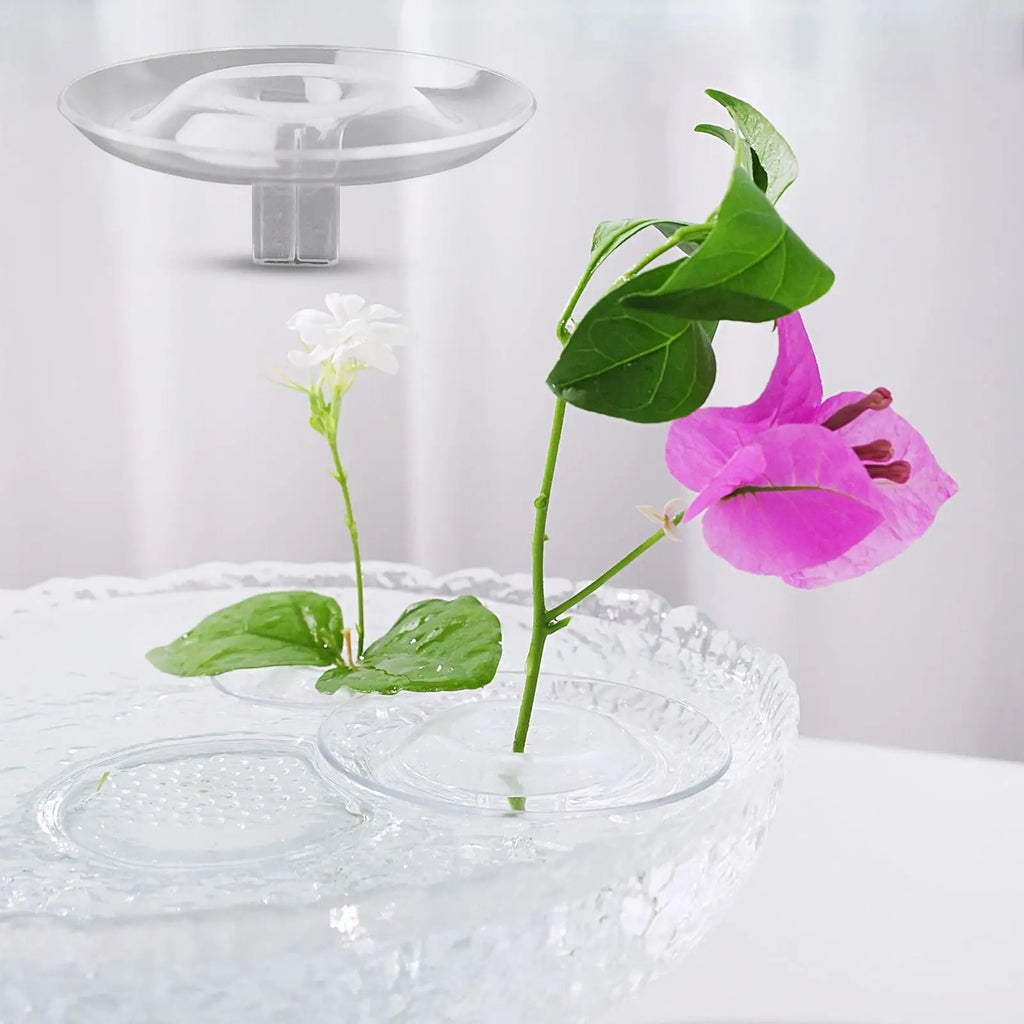 10-Piece Transparent Floating Floral Stem Holders for Vases