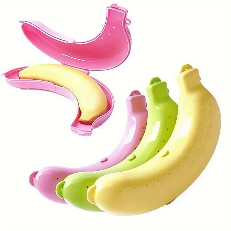 Banana Protector Container | Plastic Fruit Case for Travel & Lunch