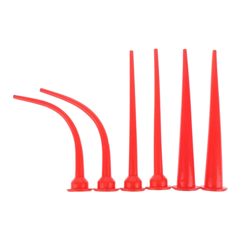 1 2 3sets Eco-friendly ABS Plastic Caulking Nozzle Applicator Sausage