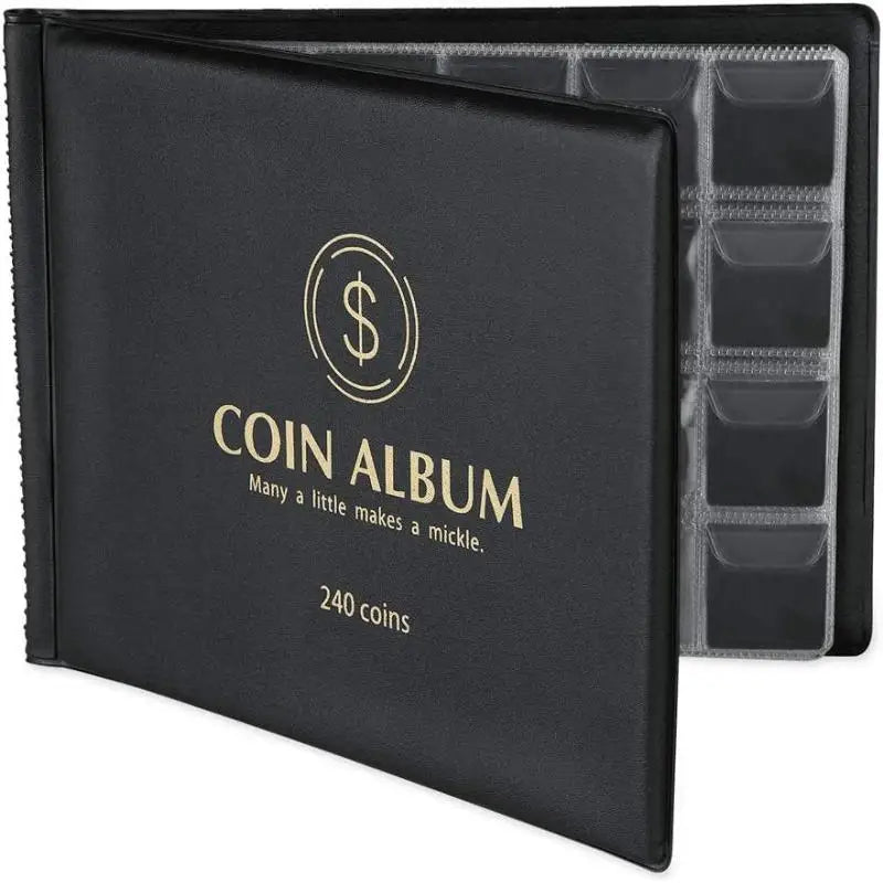 Premium 240 Pockets Coin Album Stamps Collection Holder Penny Storage