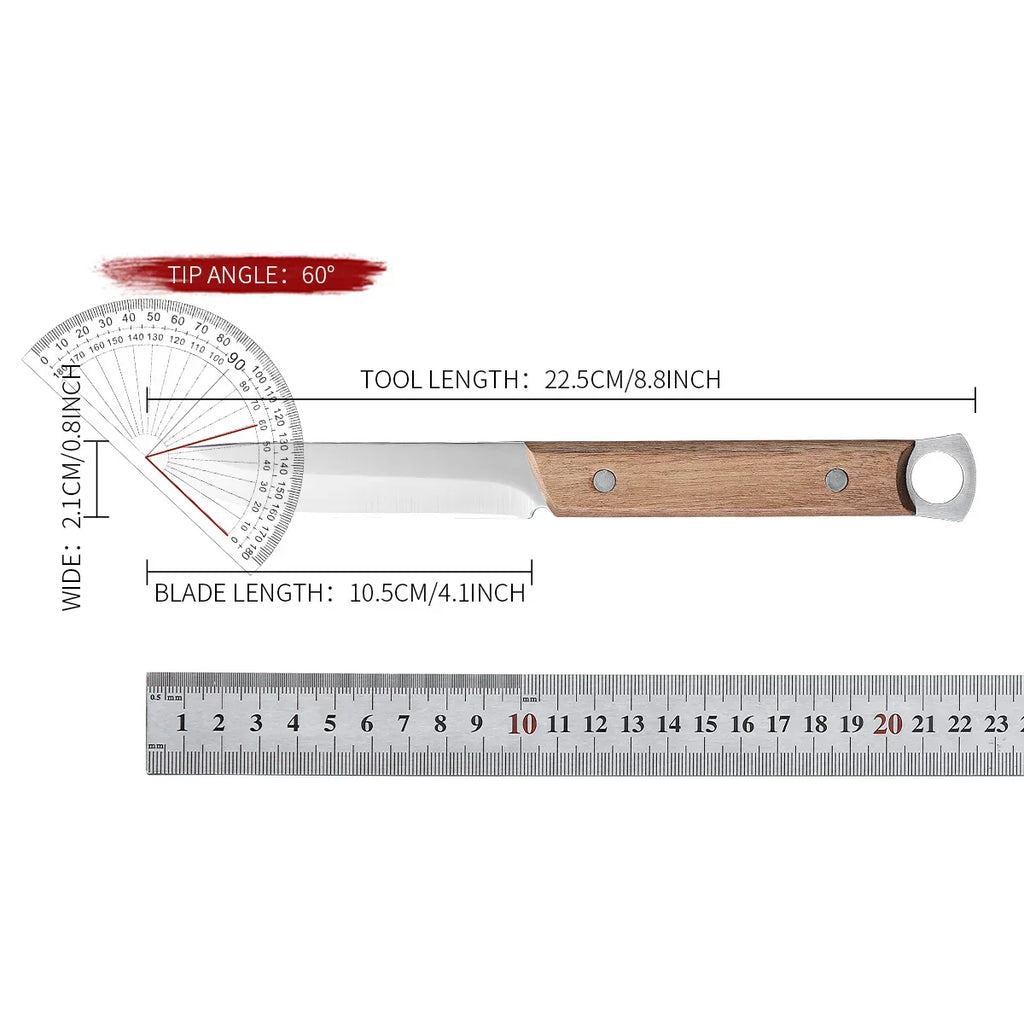 SHENJIU Hand-Forged Boning Knife – Stainless Steel & Wood Handle
