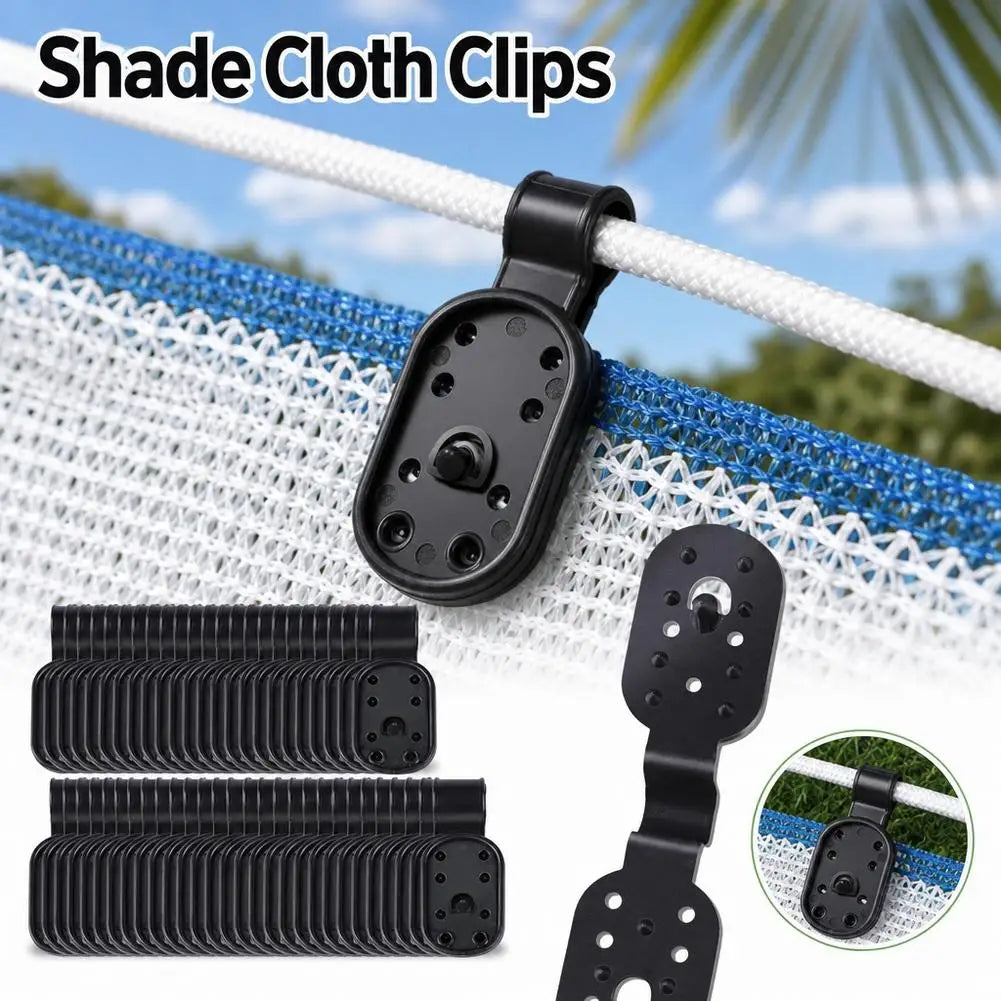 Shade Cloth Clips Outdoor Lock Grip Plastic Sunshade Netting Fastener