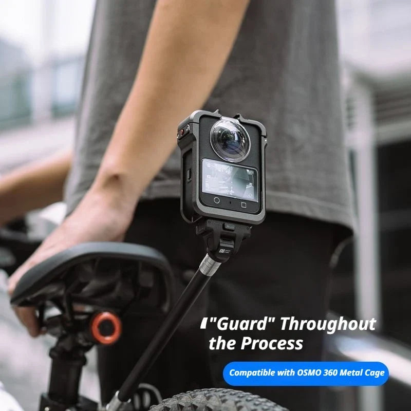 DJI Osmo 360 Metal Cage Quick Release Mount & Cold Shoe Frame