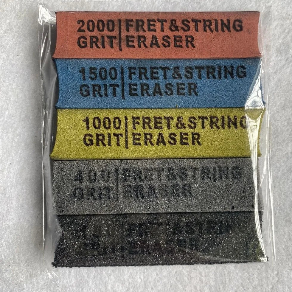 Guitar Fret Polishing Erasers Abraisive Rubber Wire 180 Amp 400 1000