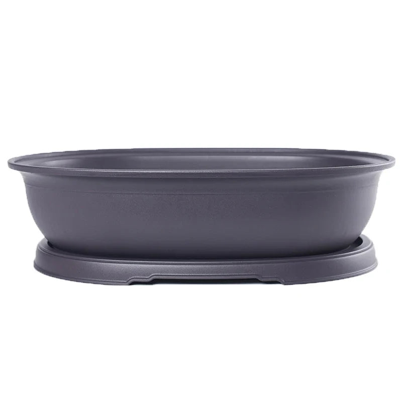 Plastic Imitation Clay Bonsai Planter Pot & Tray | Square & Rect