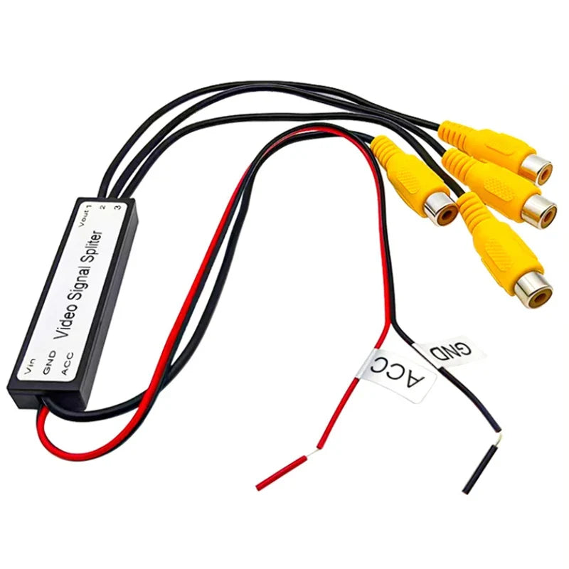 CVBS & AHD 720P Car Video Splitter – 1 In 3 Out Booster