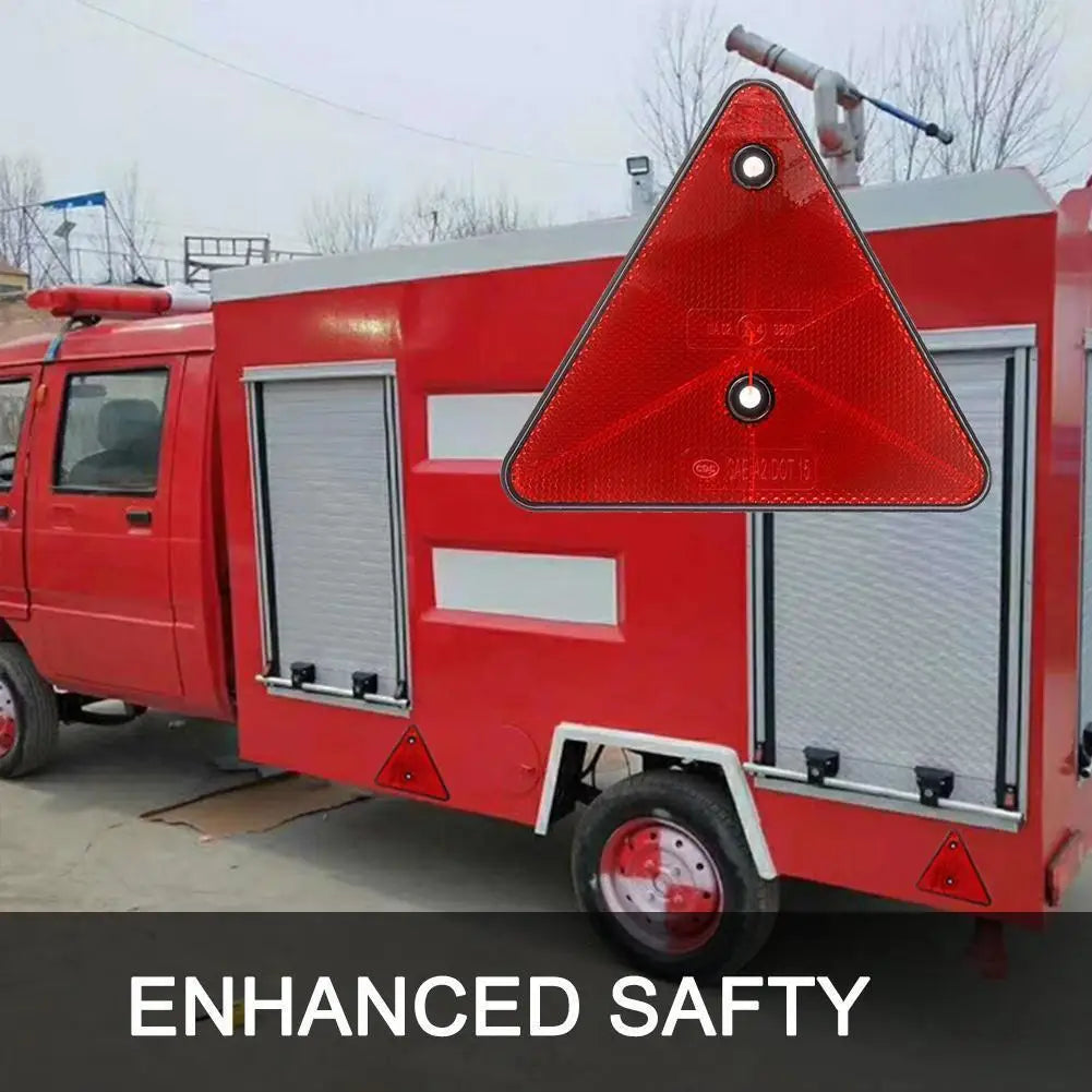 Red Triangle Rear Reflector – ECE Safety Warning Trailer & Bike