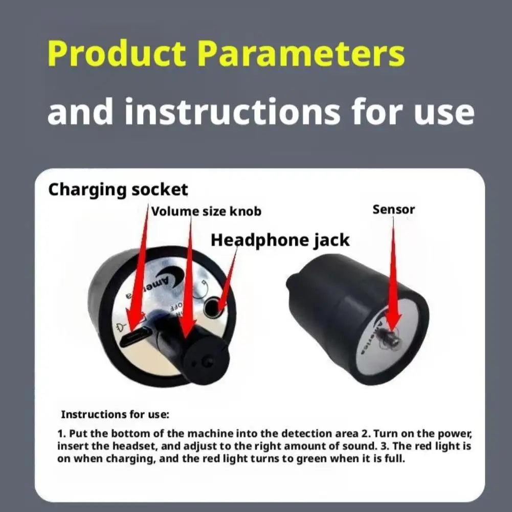 Underground Water Pipe Leak Detector – Sound Detection Tool