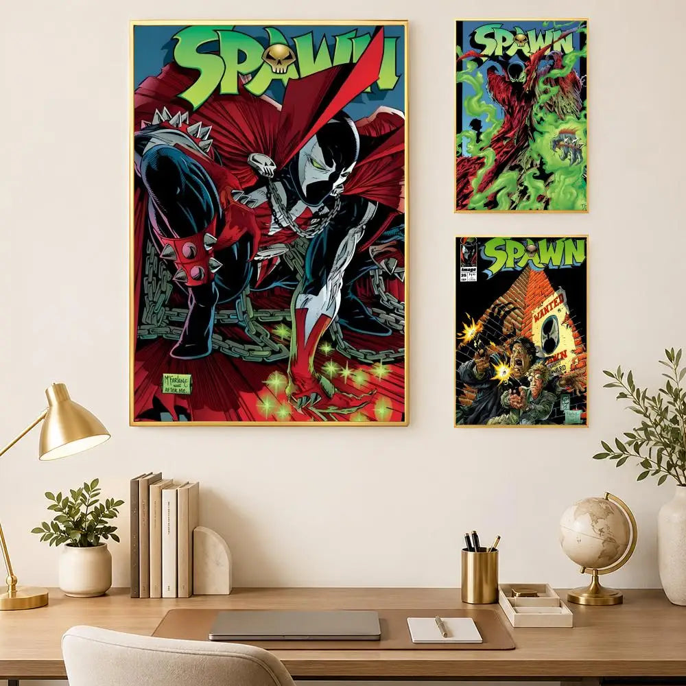 Spawn HD Self-Stick PVC Wall Poster – Waterproof Home Decor