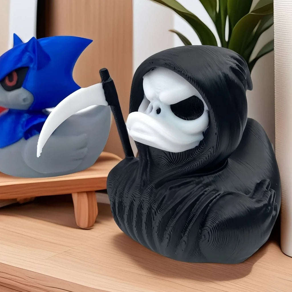 Grim Reaper Duck 3D Printed Scary Death Statue Suitable Home