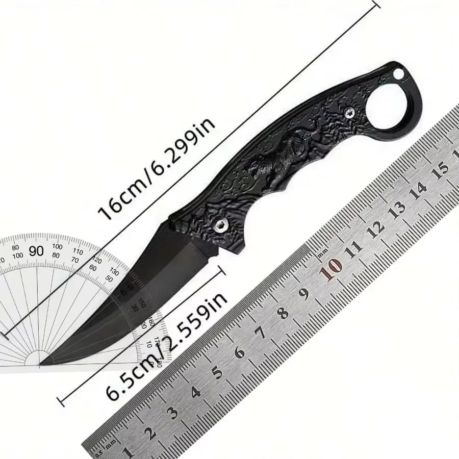 Folding Pocket Knife Tiger Handle – EDC Camping & Hiking Blade