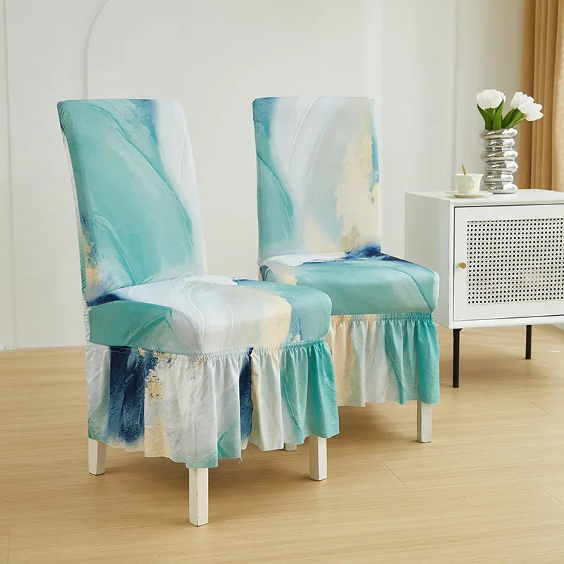 Ruched Spandex Stretch Chair Covers for Dining, Wedding & Banquet