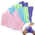 Double-Sided Colorful Exfoliating Bath Gloves | Spa Shower Scrub