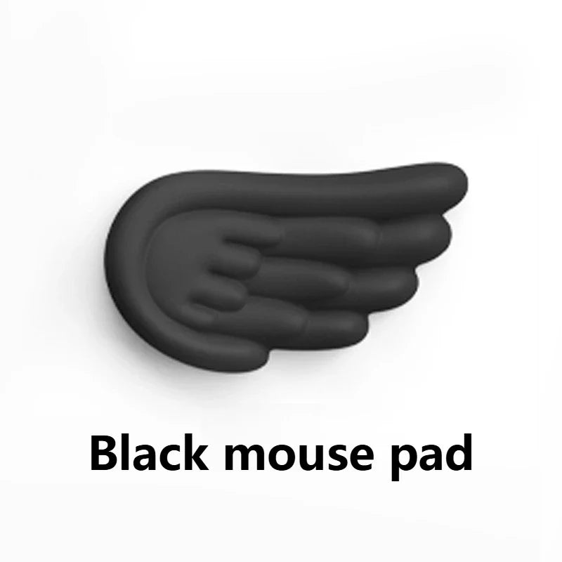 Angel Wing Memory Foam Keyboard & Mouse Wrist Rest Set