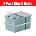 2-Pack Large Silicone Ice Cube Tray with Lid | Whiskey & Cocktails