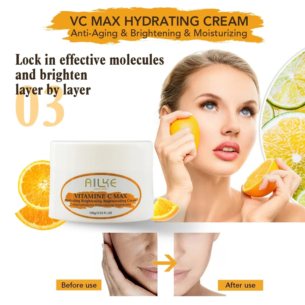 AILKE Vitamin C & E Brightening Skin Care Set – 4 Piece