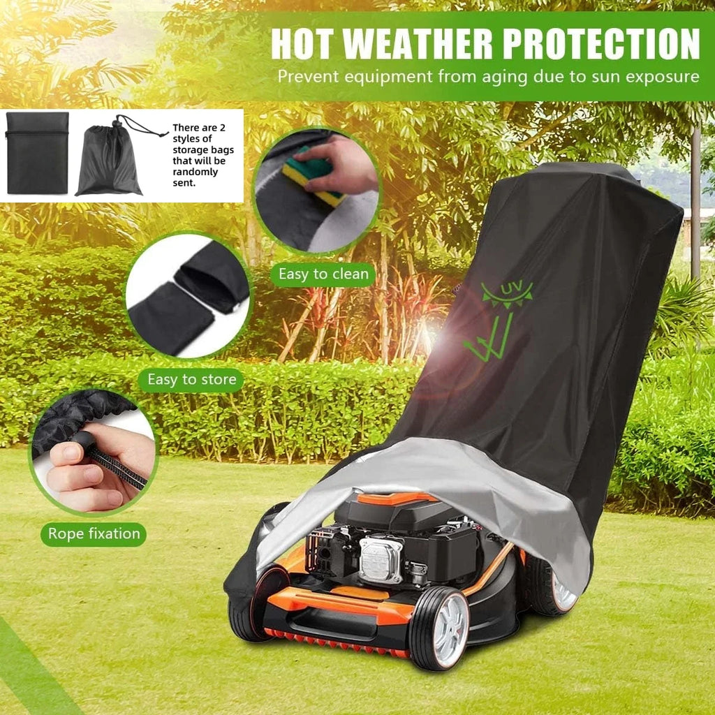 Waterproof Lawn Mower Cover | 210D Oxford Heavy Duty PA Coating