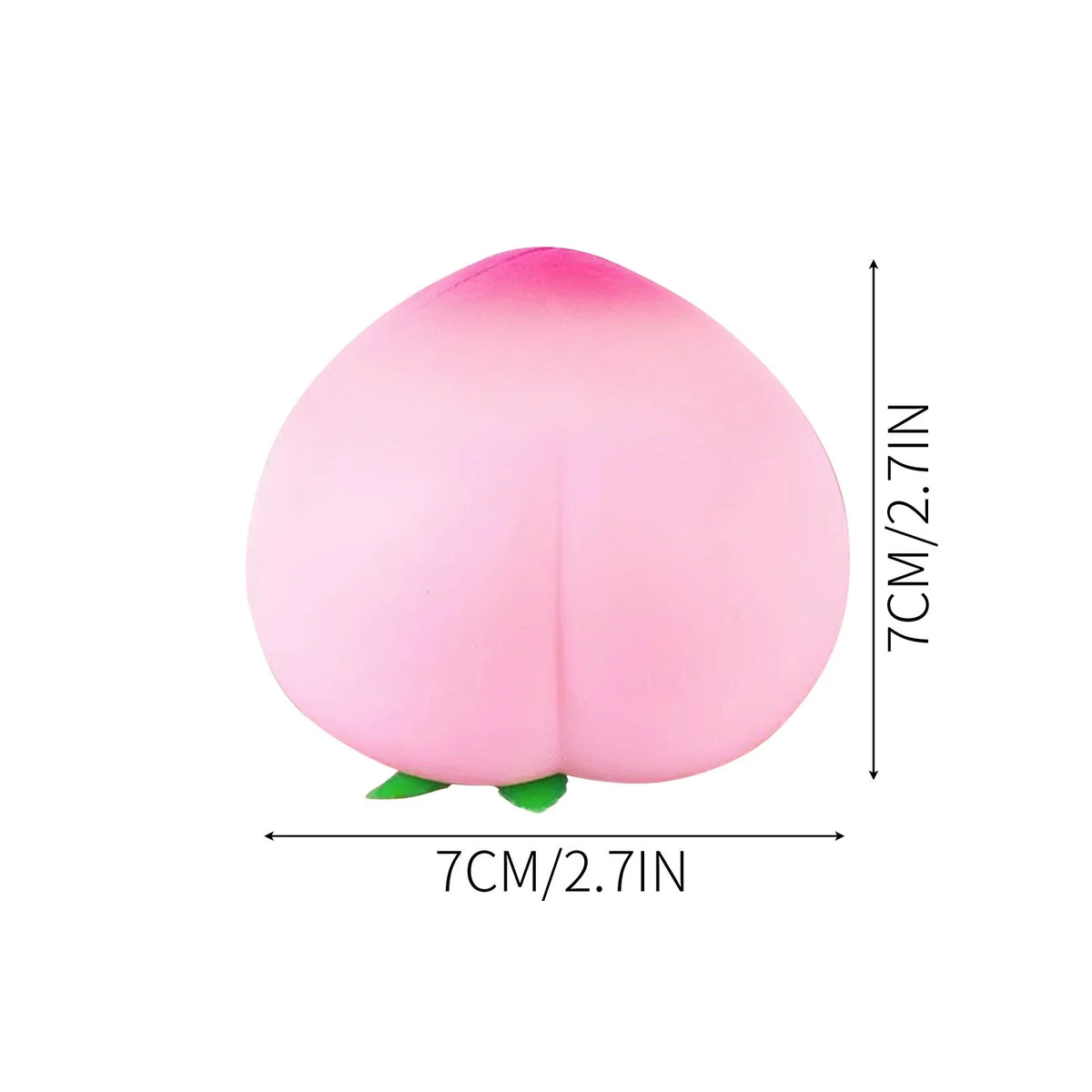 Kawaii Peach Squishy Fidget Toy – Slow Rising Stress Relief