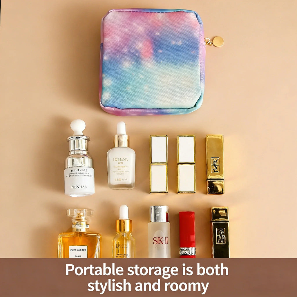 Gradient Galaxy Tech Organizer Pouch | Waterproof Cable Bag