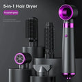 5-in-1 Negative Ion Hair Dryer Styler Straightener Curler