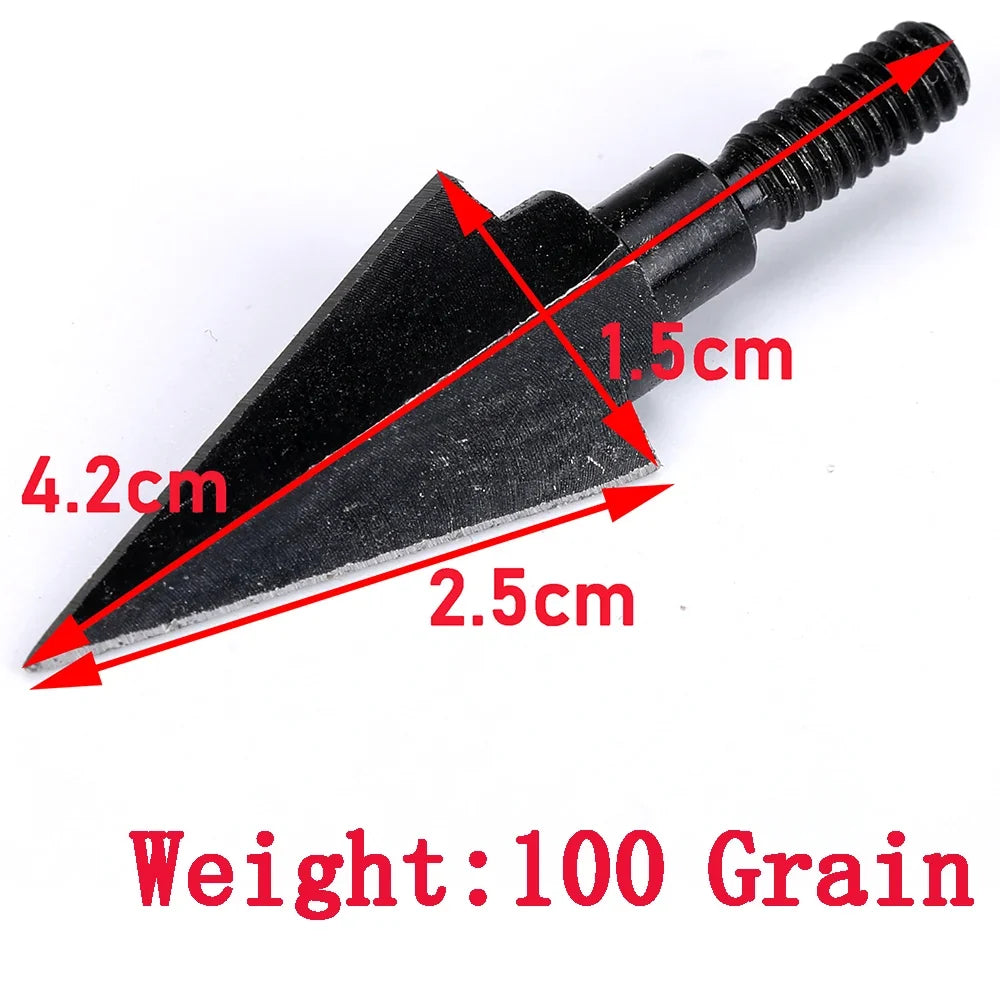 Carbon Steel Arrowheads Archery Broadheads Hunting Arrow Heads Tips