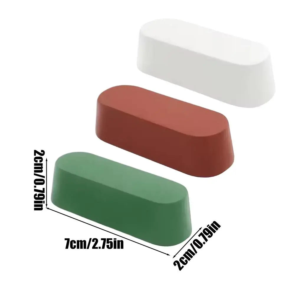 3-Piece Metal Polishing Compound Kit – Steel, Aluminum & Jewelry